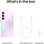 Awesome Lilac SAMSUNG Galaxy A35 5G A Series Cell Phone, 128GB Unlocked Android Smartphone US Version, 2024 (Used)